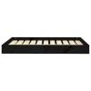 Dog Bed Black 36"x25.2"x3.5" Solid Wood Pine